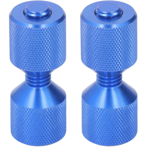 Perni di allineamento per flange in alluminio anodizzato, 2 pezzi, da 1 a 1/8 di pollice, set di perni a doppio foro per flange da 0,5 a 14 pollici, 150 libbre, blu.