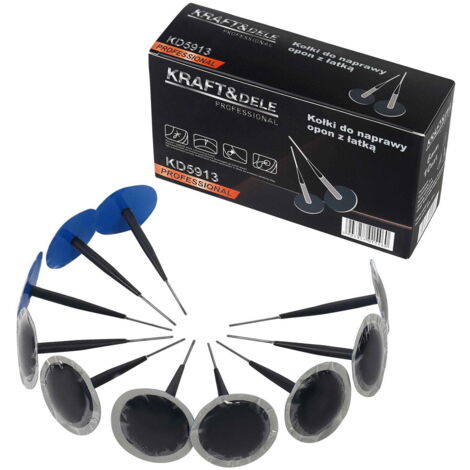 Perni per riparazione pneumatici con toppa 6mm 10 pezzi KD5913