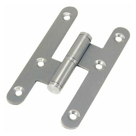 Pernio Inox Canto Redondo Sin Remate 100 mm. Derecha