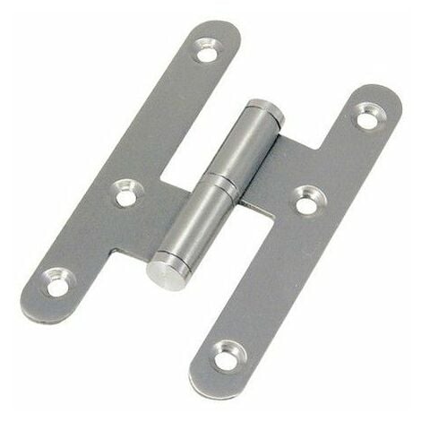Pernio Inox Canto Redondo Sin Remate 100 mm.  Izquierda