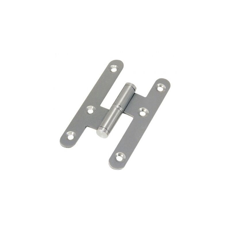 

Pernio inox canto redondo sin remate 100 mm. izquierda