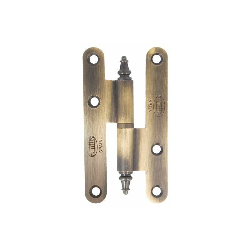 

Pernio Redondo Con Remate Mod.407 Amig 95 X 52 X 2,3 Mm Laton Mate Izquierda