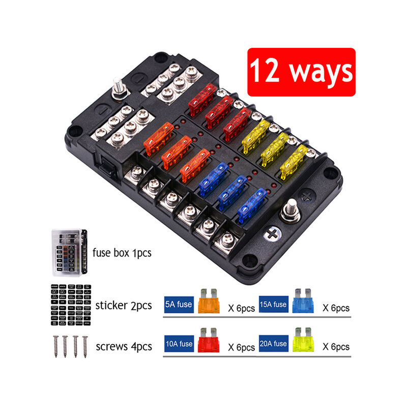 Perno 12V 32V M5 con indicatore luminoso a led 6