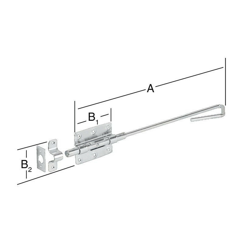 

Perno barra perno STA azul galvanizado longitud 400mm An.100mm perno Ø 16mm VORMANN