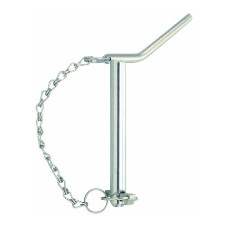 Perno con maniglia,spina e catena ø 25x175mm