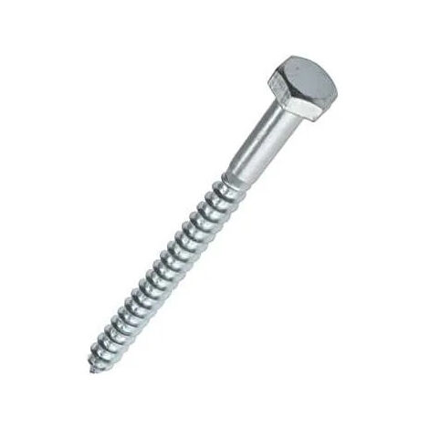 Perno de acero galvanizado, 8x60, bolsa de 10 piezas.