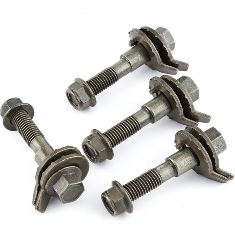 Perno de leva -4 piezas Kit de inclinación ajustable de alineación de cuatro ruedas para vehículos de acero de 14 mm