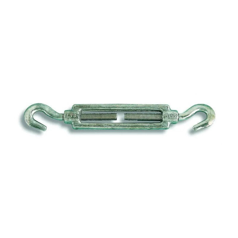 

Tensor 2 ganchos de acero galvanizado para cables de 5mm hasta 25kg, 1 pieza