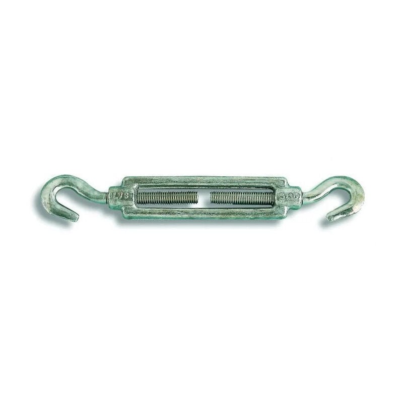 

Tensor 2 ganchos de acero galvanizado para cables d. 6mm hasta 25kg, 1 pieza