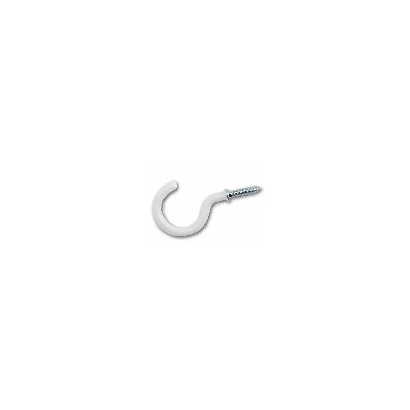 

Gancho de acero blanco rilsanizado 3 x 16 sc, 9 piezas