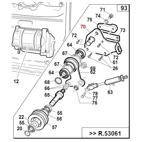 Perno puleggia tendicinghia motore TURBO1 ORIGINALE GIANNI FERRARI 01.40.00.4020