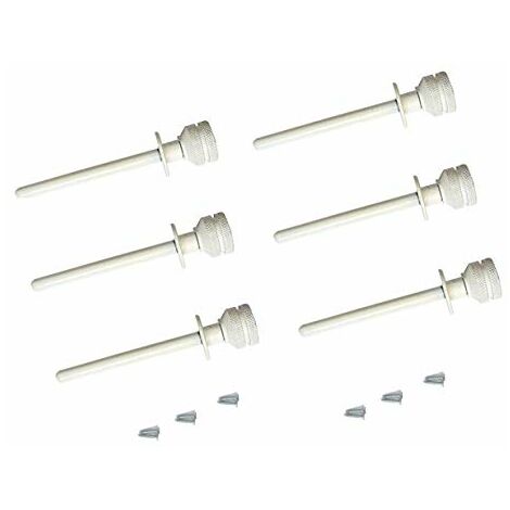 Perno sicuro scorrevole/persiana bianco PACK 6 pz (bianco)