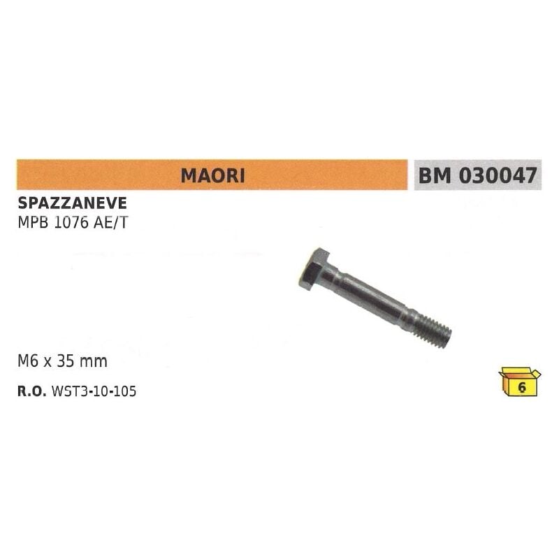 Perno spinotto di sicurezza M6x35 mm spazzaneve