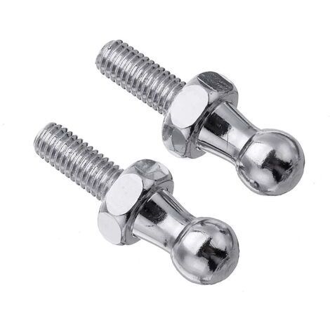 Pernos de rótula - 2 x M6 de 10 mm con extremos de perno para rótulas de amortiguador de gas
