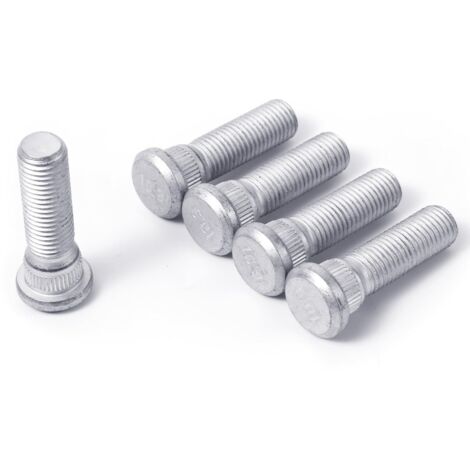 pernos de rueda M12x1,5, pernos de orejeta de acero de 48 mm de largo, pernos de neumático, accesorios de coche compatibles con Toyota, aptos para Chevrolet para la serie Lexus