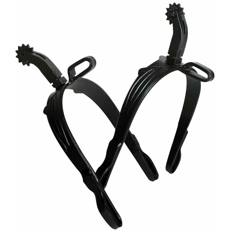 Perons de fer espagnols avec rouleau et tige courbe