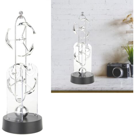 Perpetuum Mobile  Dekorative Tierfigur mit automatischer Bewegung für Büro und Zuhause  Komplettes Set mit Ständer und Sockel aus Metall und Kunststoff  318 g