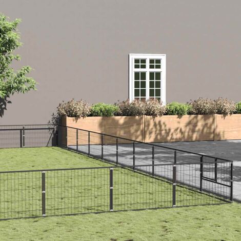 Perrera acero 100 m² negra