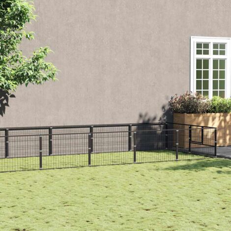 Perrera acero 12 m² negra