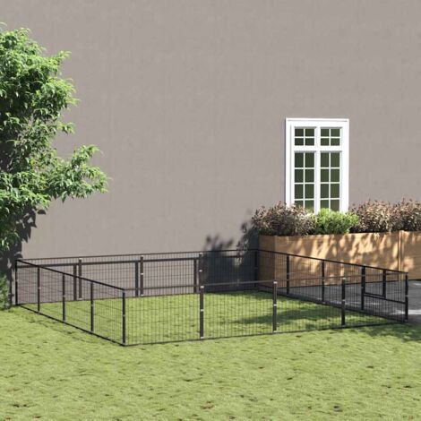Perrera acero 16 m² negra
