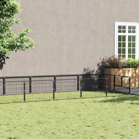 Perrera acero 20 m² negra