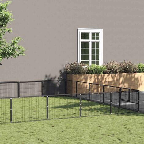 Perrera acero 35 m² negra