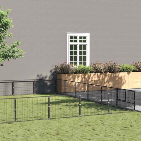 Perrera acero 36 m² negra