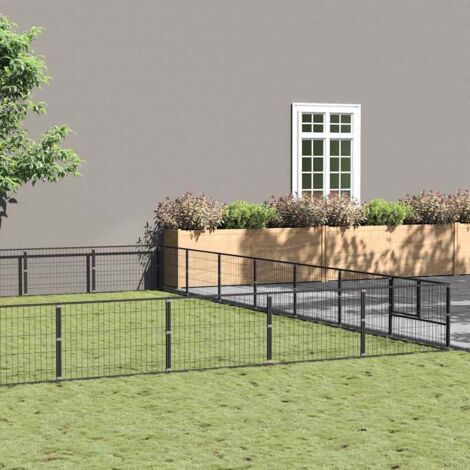 Perrera acero 63 m² negra