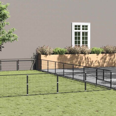 Perrera acero 80 m² negra