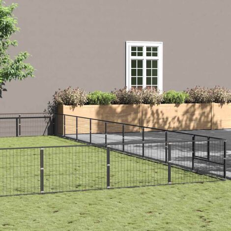 Perrera acero 81 m² negra
