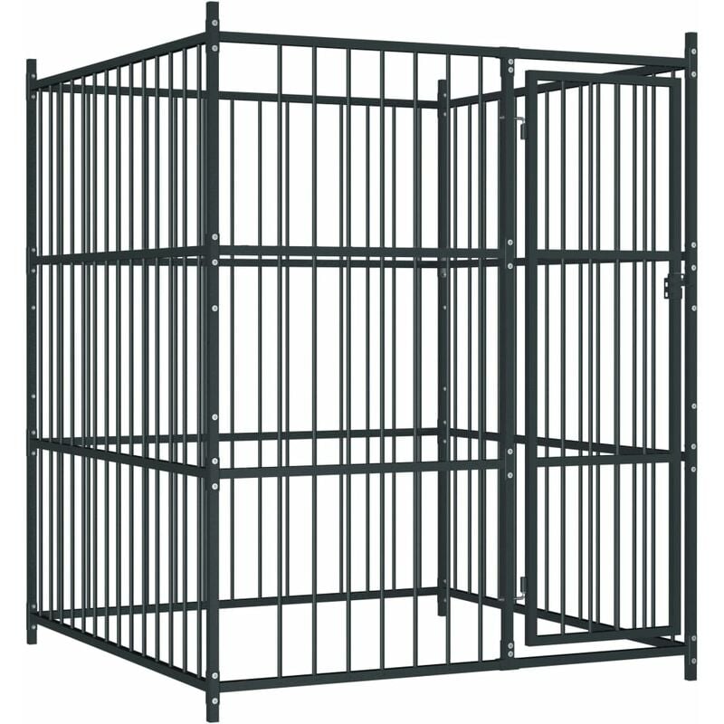 

Perrera de exterior 150x150x185 cm