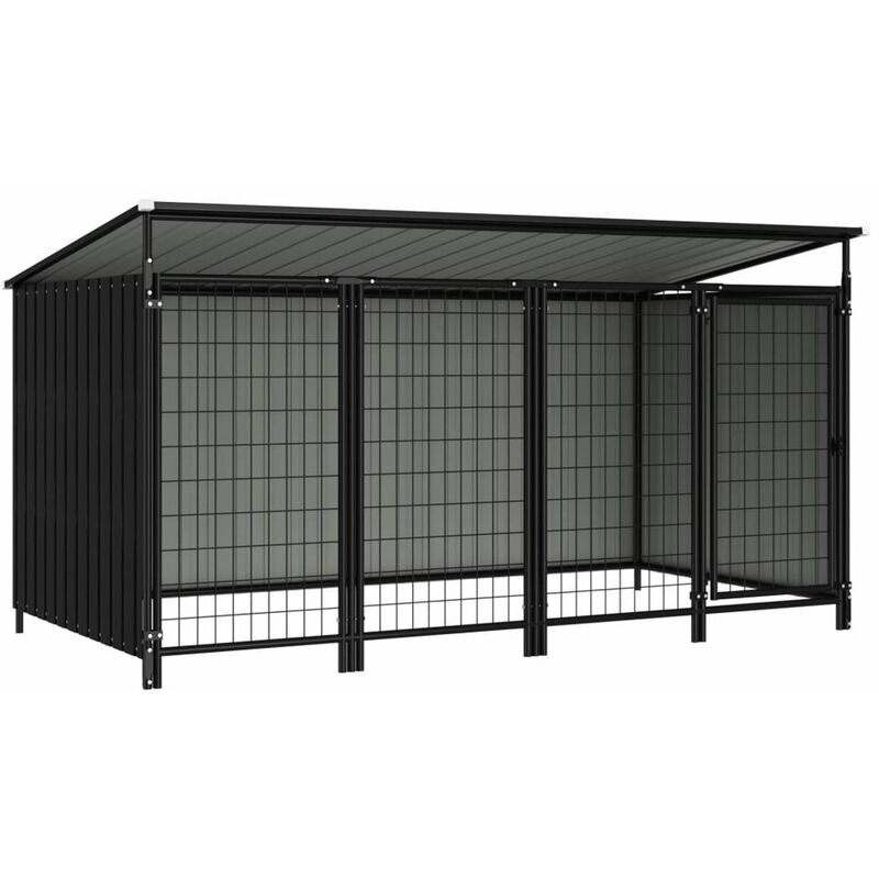 

Perrera de exterior 253x133x116 cm