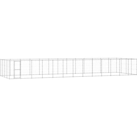 Perrera de exterior de acero galvanizado 53,24 m²