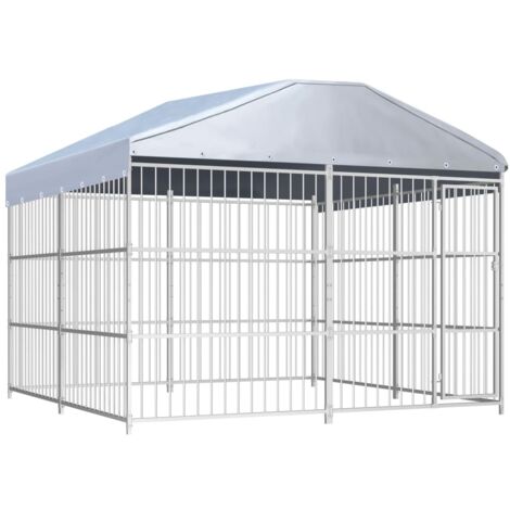 Perrera exterior con techo 300x300x200 cm - 341949