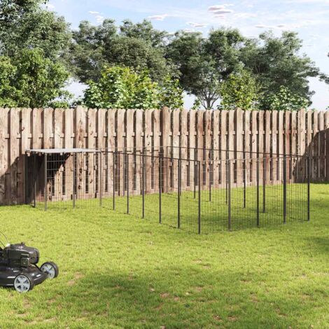 Perrera negra 10,89 m² acero
