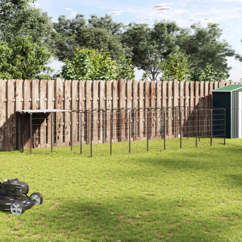 Perrera negra 10,89 m² acero