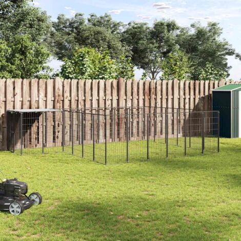 Perrera negra 12,1 m² acero