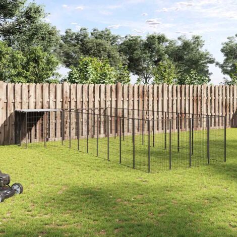 Perrera negra 13,31 m² acero