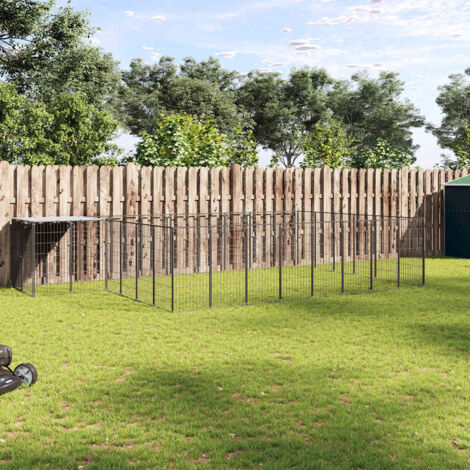 Perrera negra 15,73 m² acero