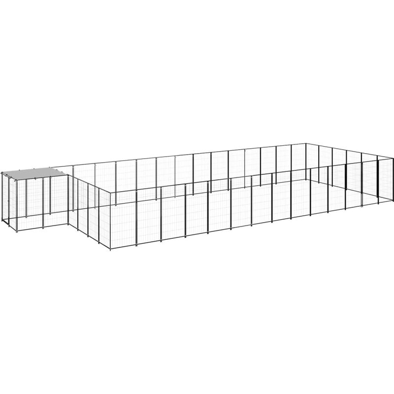 

Perrera negra 26,62 m² acero