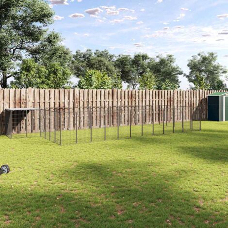 Perrera negra 26,62 m² acero