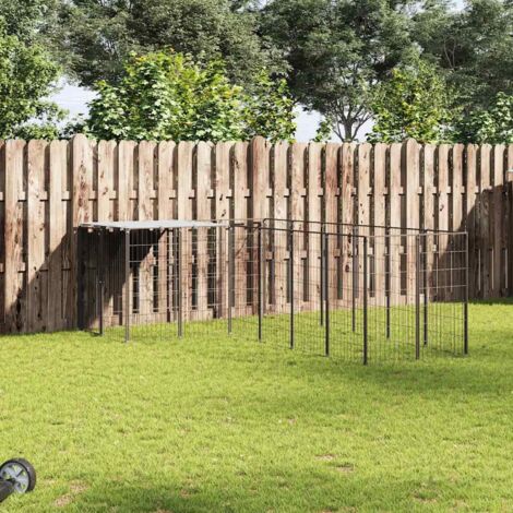 Perrera negra 8,47 m² acero