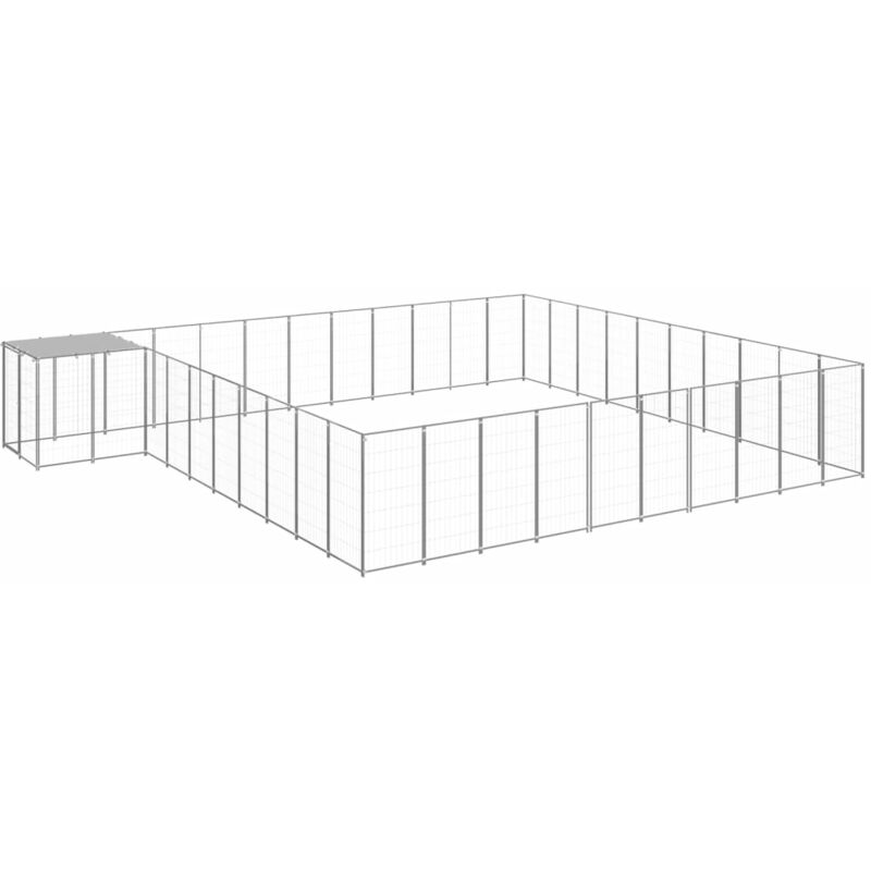 

Perrera plateada 31,46 m² acero