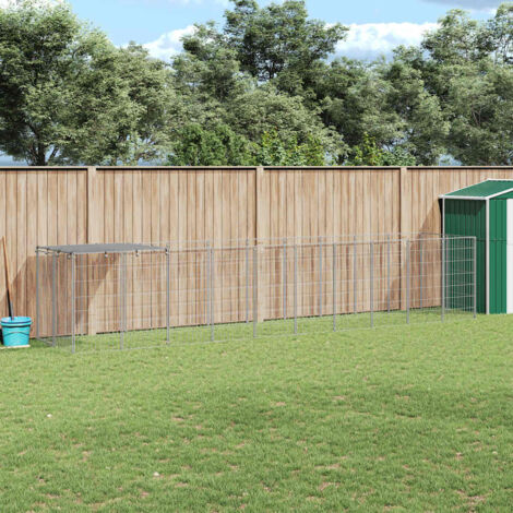 Perrera plateada 6,05 m² acero