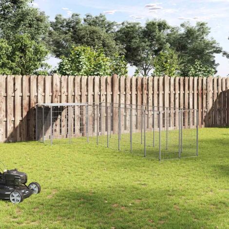 Perrera plateada 6,05 m² acero