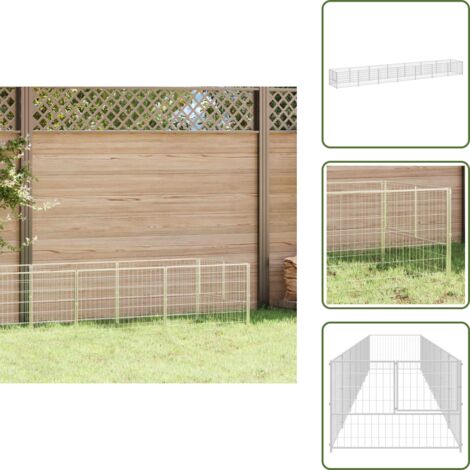 Perrera plateada 7 m² acero