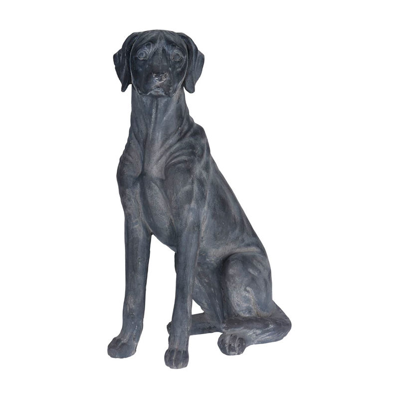 

Perro sentado de piedra decorativo 65cm