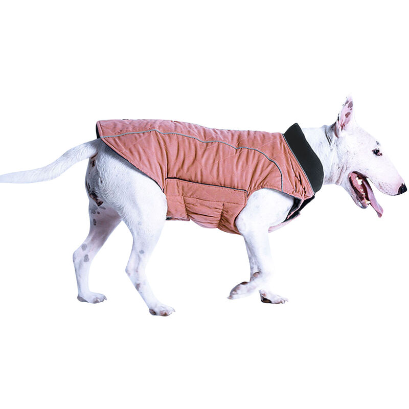 

Perro chaqueta de invierno acolchado reflectante calido acolchado chaleco para mascotas al aire libre,Rosa, 3XL