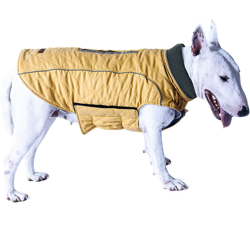 

Perro chaqueta de invierno acolchado reflectante calido acolchado chaleco para mascotas al aire libre,Amarillo, 2XL