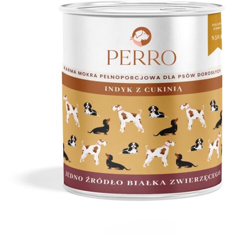 PERRO Comida húmeda para perros Pavo con calabacín 850 g